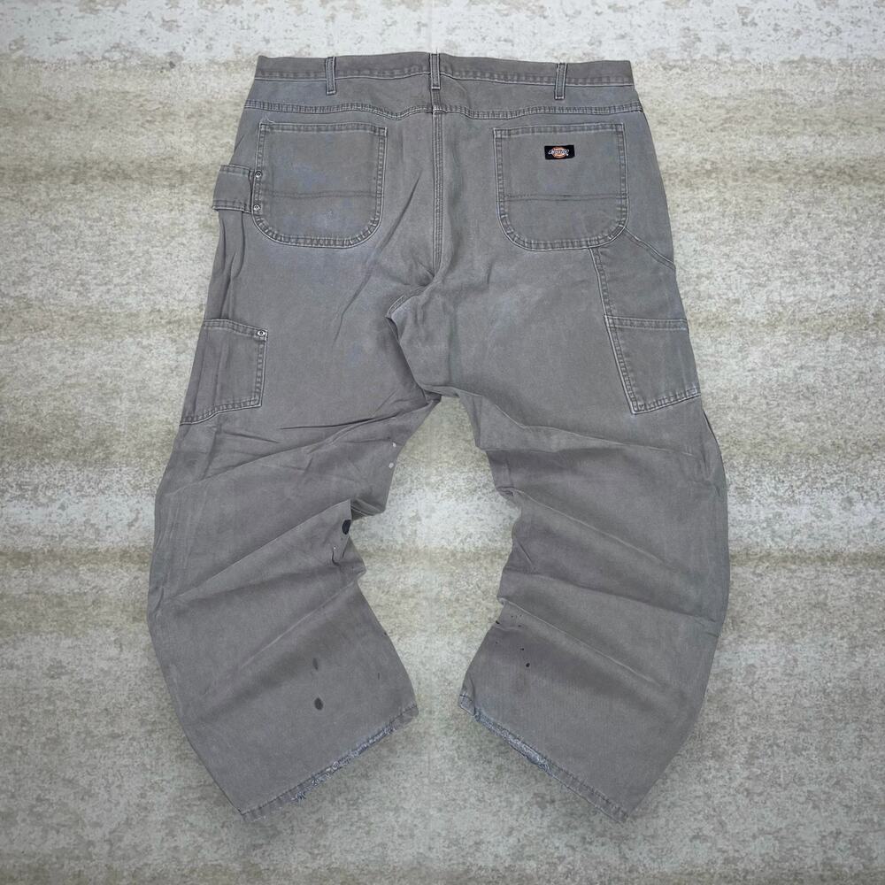 Vintage 90s Dickies Carpenter Pants 42x30 Baggy Sage Green Canvas Work Wear